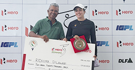 Ridhima Dilawari won at Zion Hills Golf County