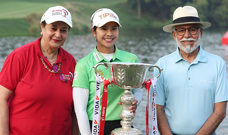 Pranavi Urs of India during the final round