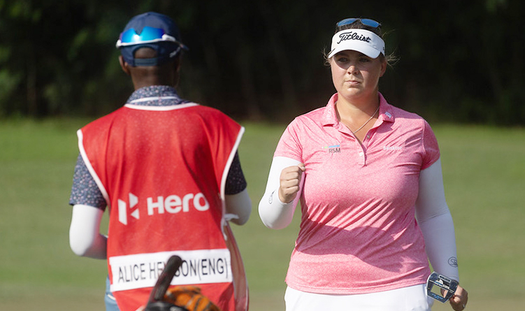 Alice Hewson of England during the final round