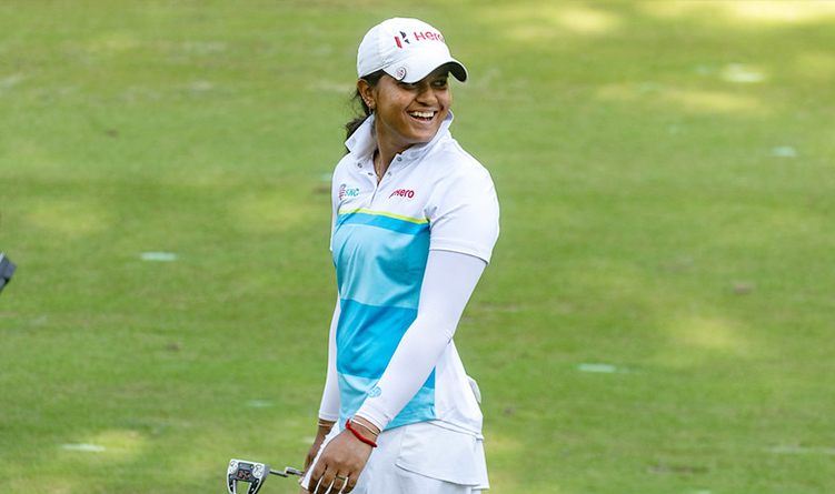 Pranavi Urs of India during the final round