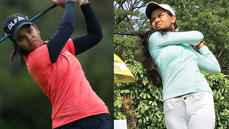 vani kapoor and pranavi urs playing golf