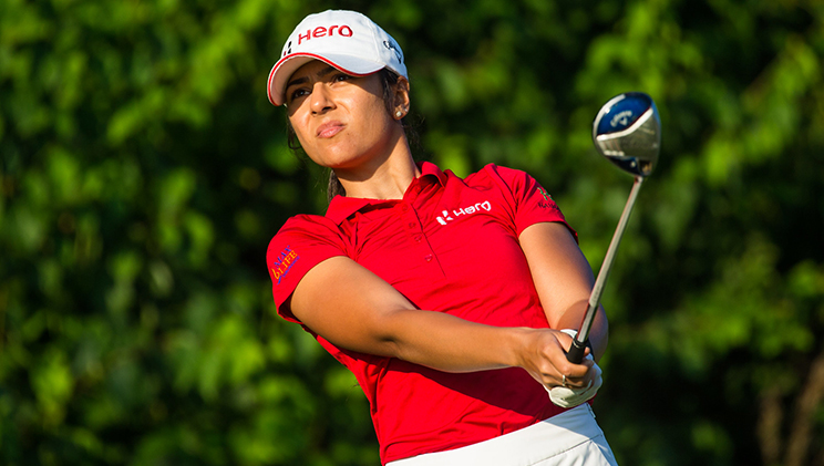 Tvesa Malik playing golf