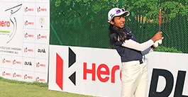Avani Prashanth starting her round at CGC