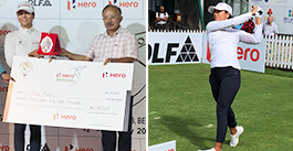 Tvesa Malik receiving winner's cheque & trophy from Mr. D N Vasanth Kumar, Captain-BGC