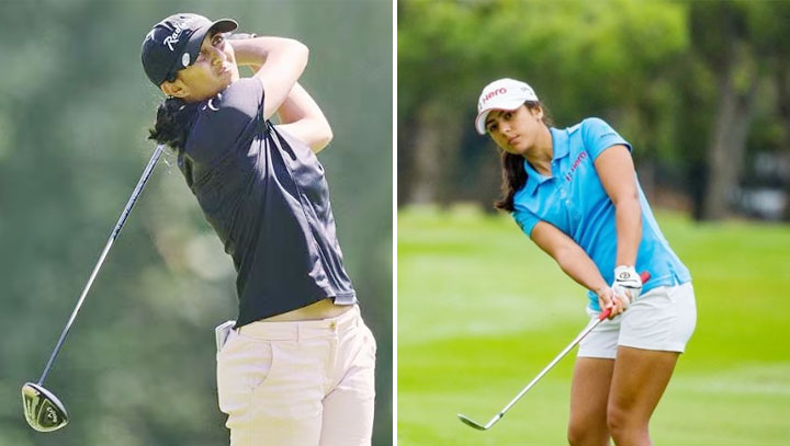 Aditi Ashok and Diksha Dagar in action
