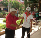 Neha  Tripathi received cheque at Tollygunge Club, Leg-11