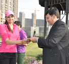 From left Smriti Mehra, Preetinder Kaur & Pallavi Jain